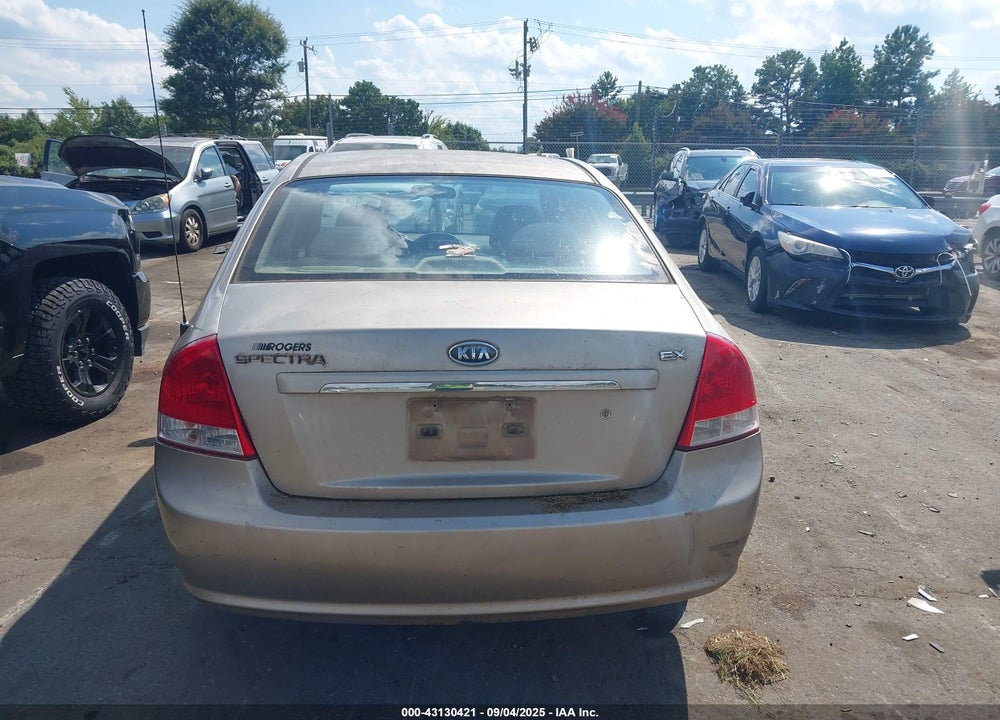 2007 KIA SPECTRA EX VIN: KNAFE121375473375