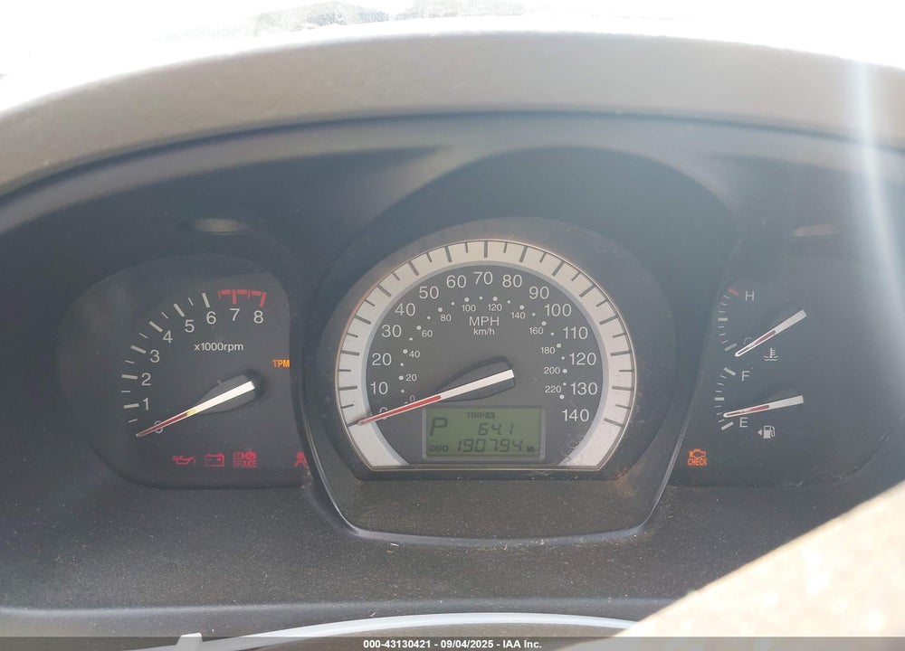 2007 KIA SPECTRA EX VIN: KNAFE121375473375
