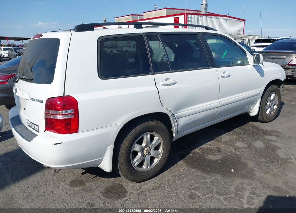 2001 TOYOTA HIGHLANDER V6 VIN: JTEGF21A010007673