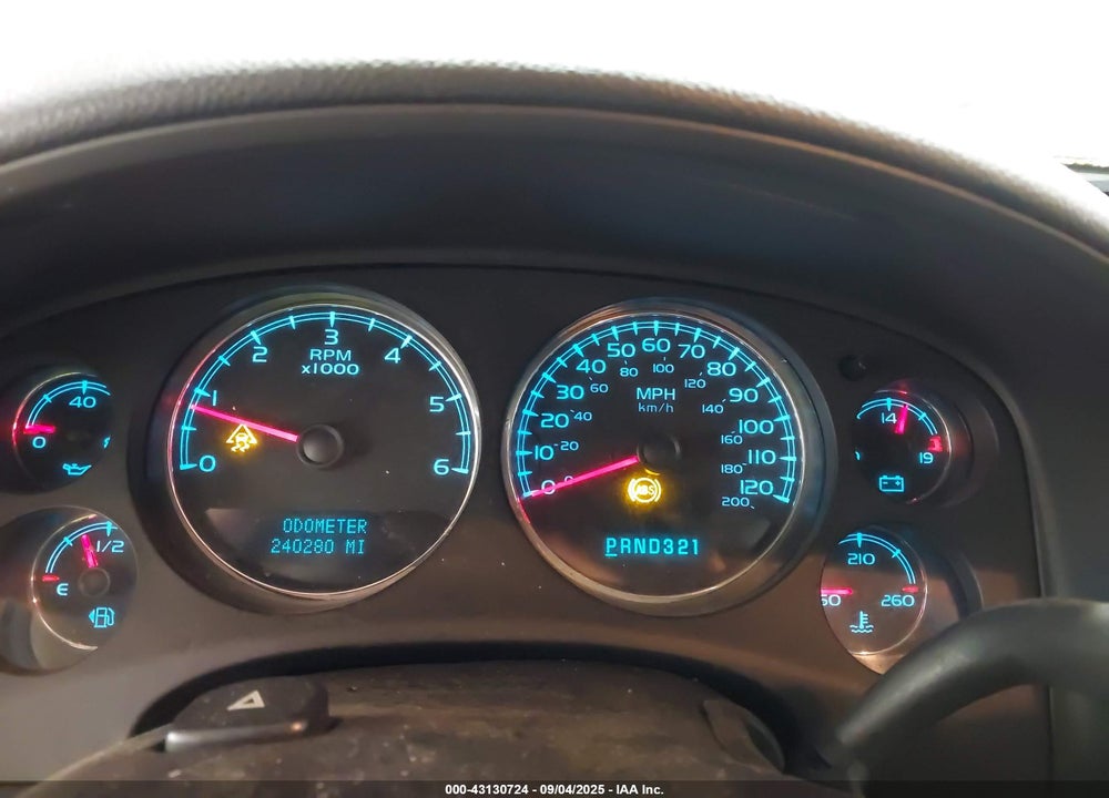 2007 GMC YUKON XL 1500 COMMERCIAL FLEET VIN: 1GKFK16307J208836