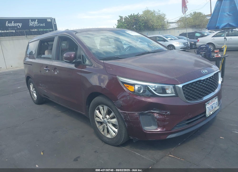 2015 KIA SEDONA LX VIN: KNDMB5C13F6054119