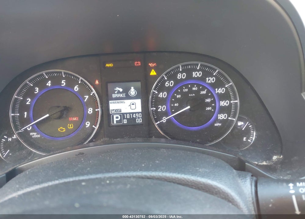 2013 INFINITI FX37 VIN: JN8CS1MW9DM173854
