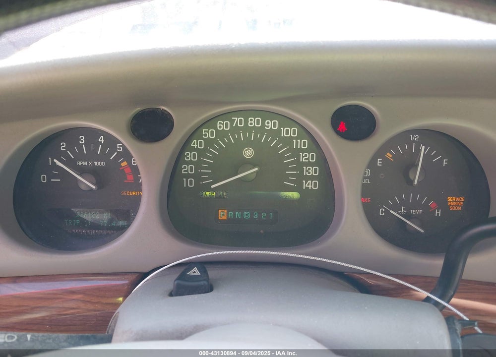 2002 BUICK LESABRE CUSTOM VIN: 1G4HP54K024124459