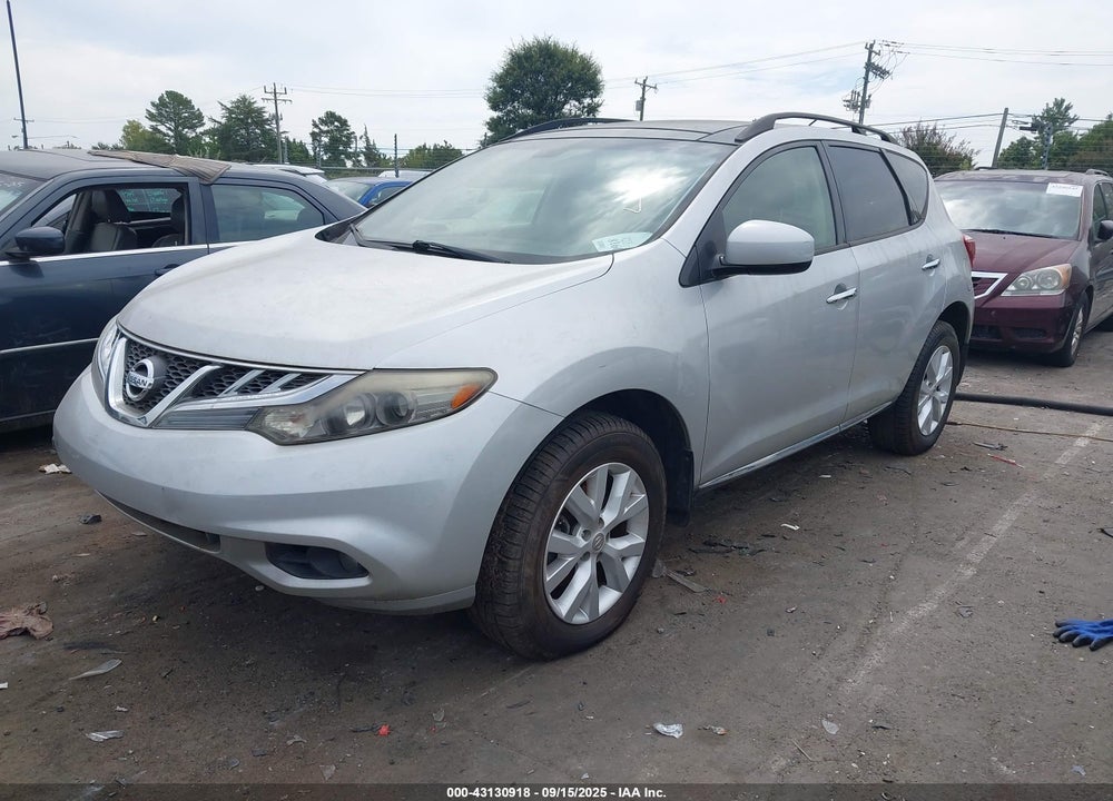 2012 NISSAN MURANO SL VIN: JN8AZ1MWXCW236840
