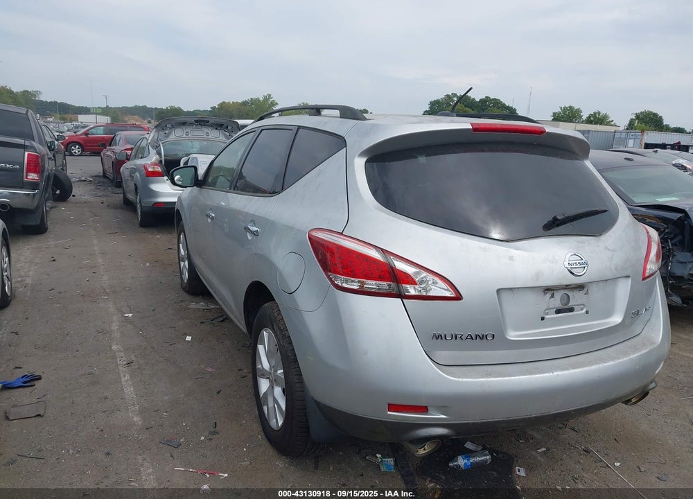 2012 NISSAN MURANO SL VIN: JN8AZ1MWXCW236840