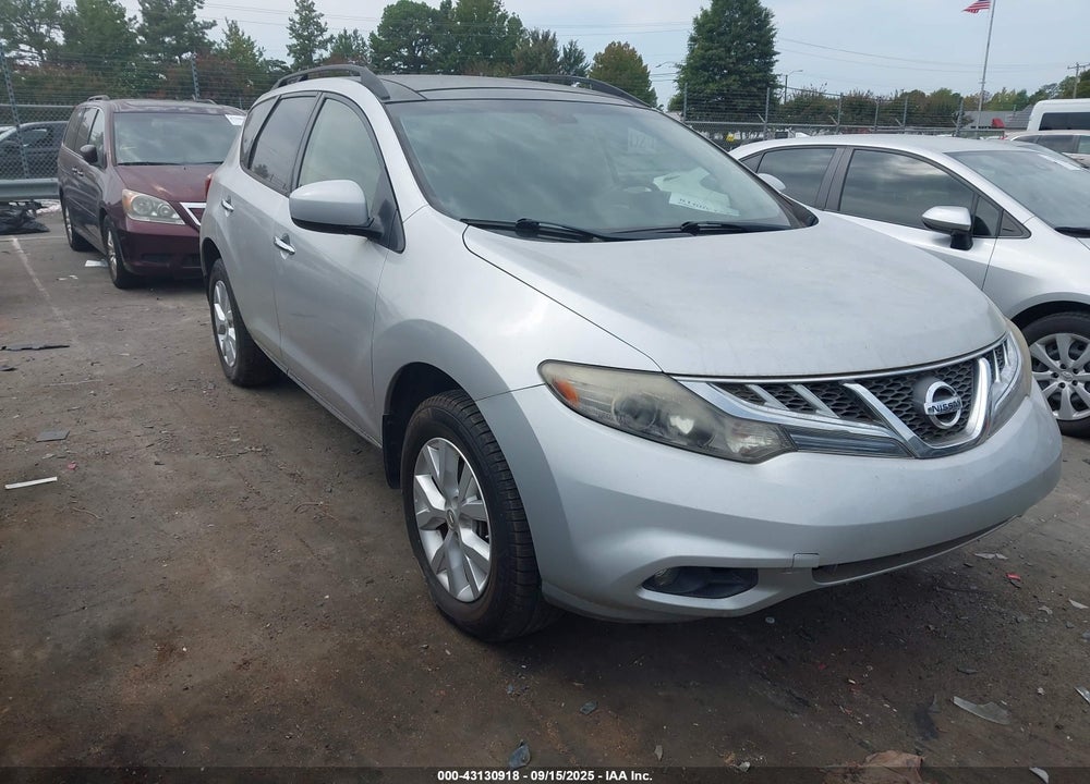 2012 NISSAN MURANO SL VIN: JN8AZ1MWXCW236840