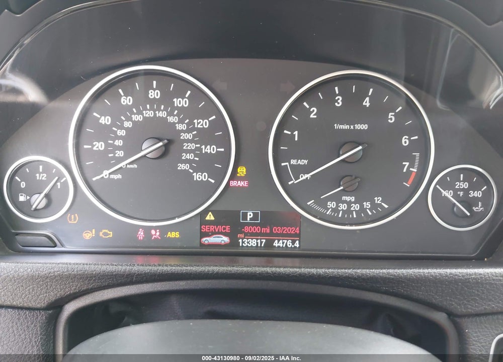 2015 BMW 3 SERIES VIN: WBA3B1G50FNT02170