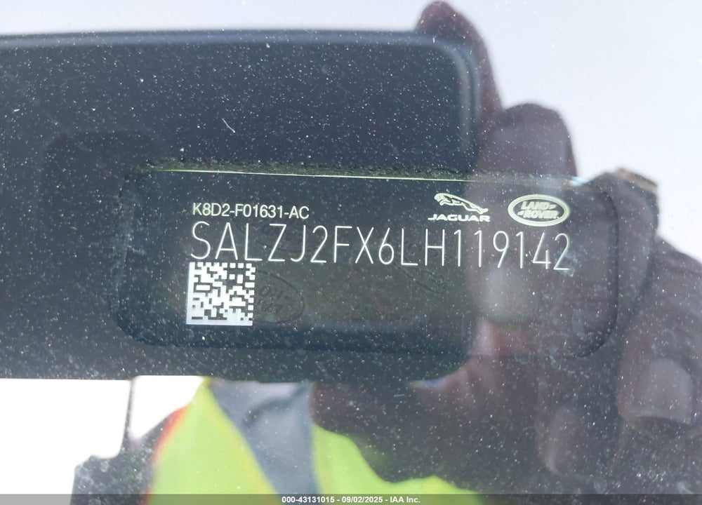 2020 LAND ROVER RANGE ROVER EVOQUE S VIN: SALZJ2FX6LH119142