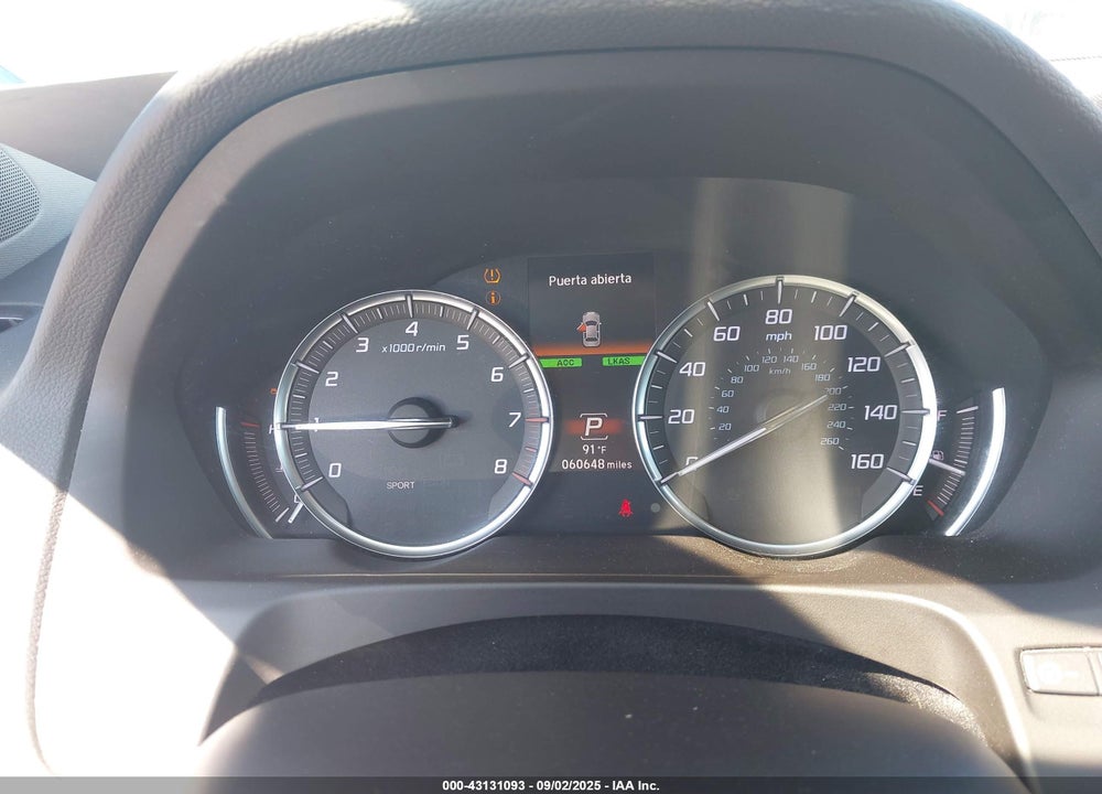 2019 ACURA TLX ADVANCE PKG VIN: 19UUB3F8XKA006364