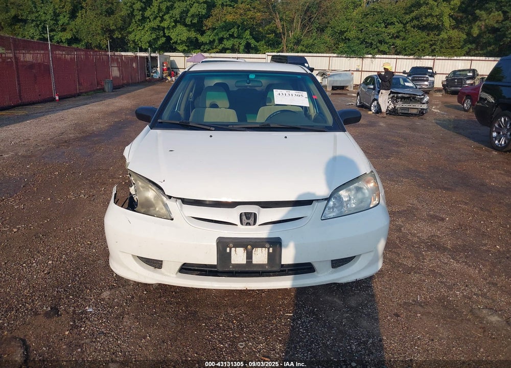 2005 HONDA CIVIC LX VIN: 2HGES16505H505257