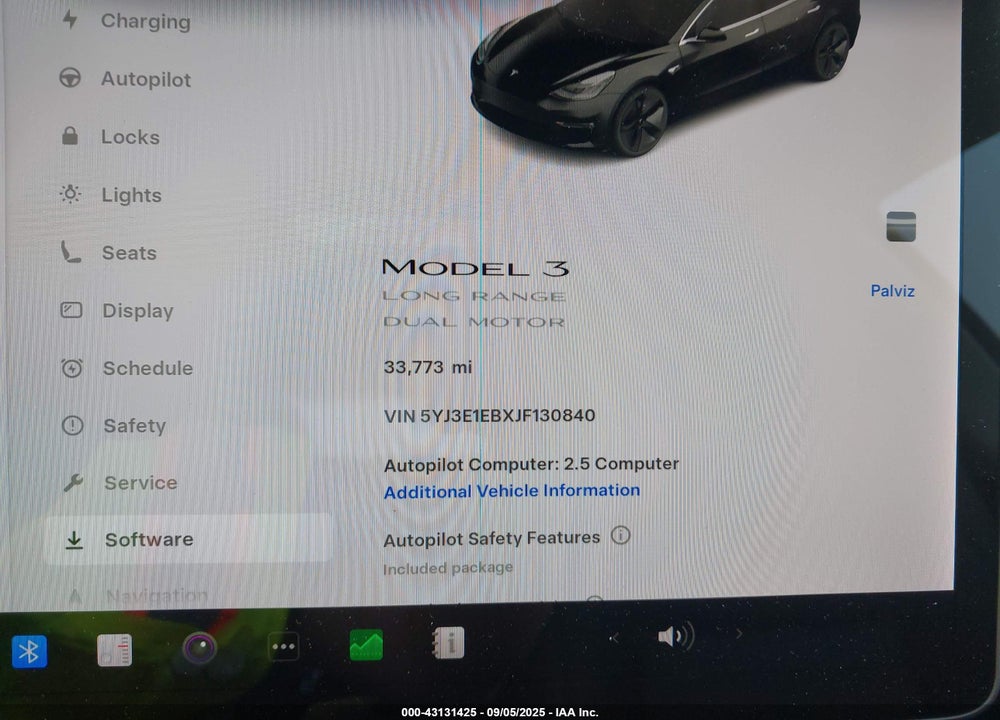 2018 TESLA MODEL 3 VIN: 5YJ3E1EBXJF130840