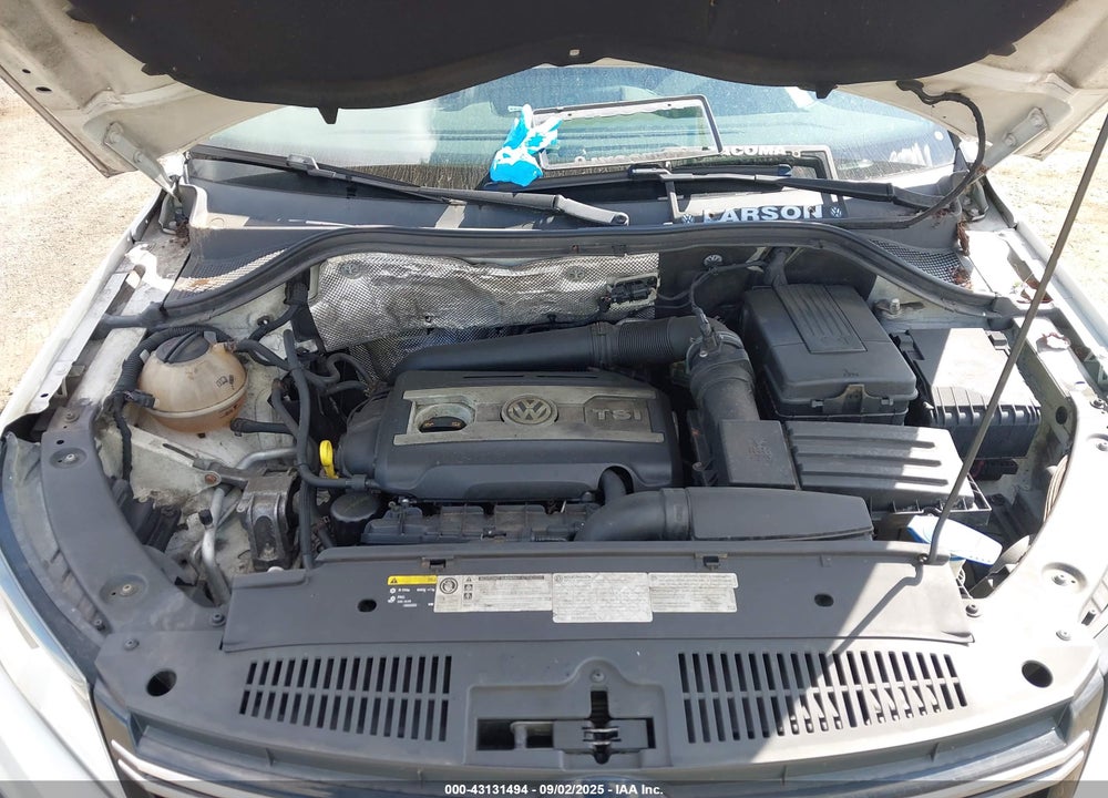 2013 VOLKSWAGEN TIGUAN VIN: WVGBV3AX8DW622321