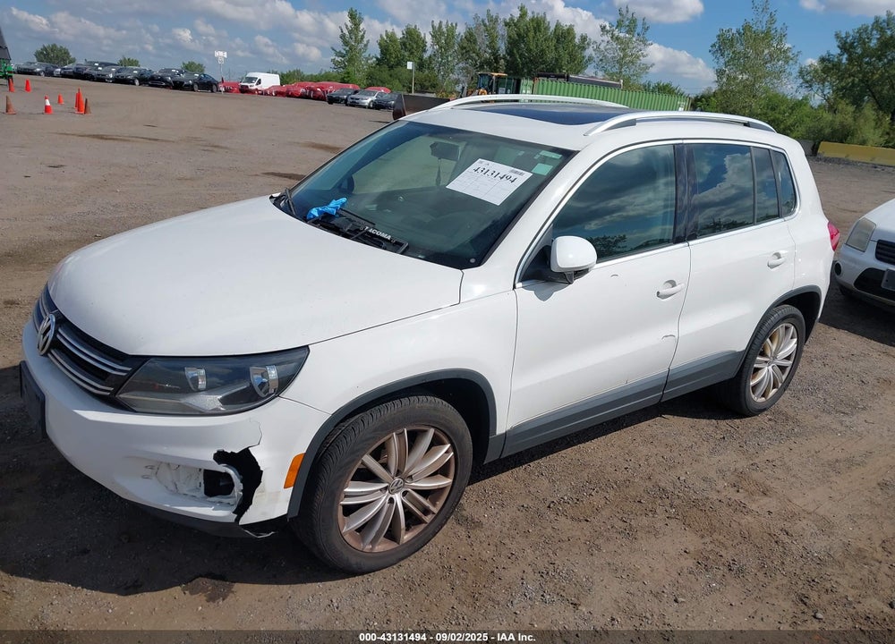 2013 VOLKSWAGEN TIGUAN VIN: WVGBV3AX8DW622321