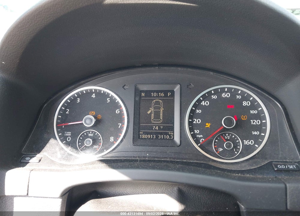 2013 VOLKSWAGEN TIGUAN VIN: WVGBV3AX8DW622321