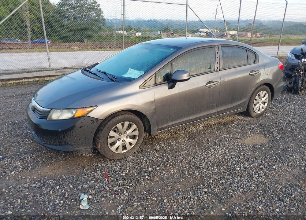 2012 HONDA CIVIC VIN: 19XFB2F54CE032173