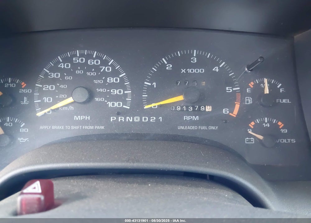 1997 CHEVROLET S-10 FLEETSIDE VIN: 1GCCS14W3V8206031
