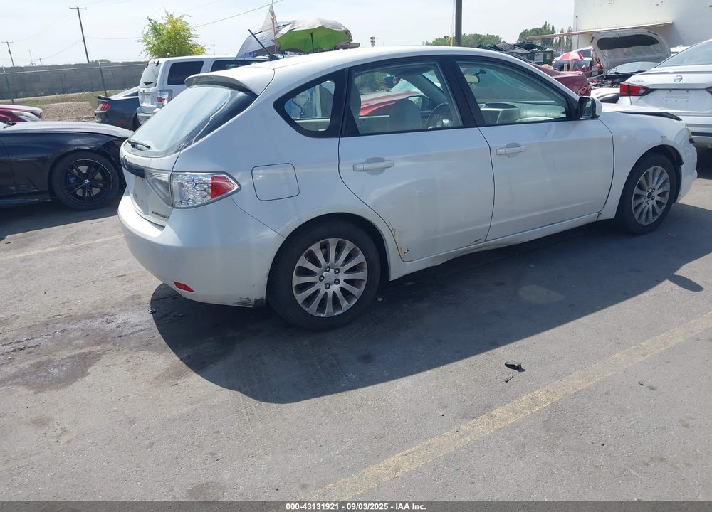 2009 SUBARU IMPREZA VIN: JF1GH60659H805592