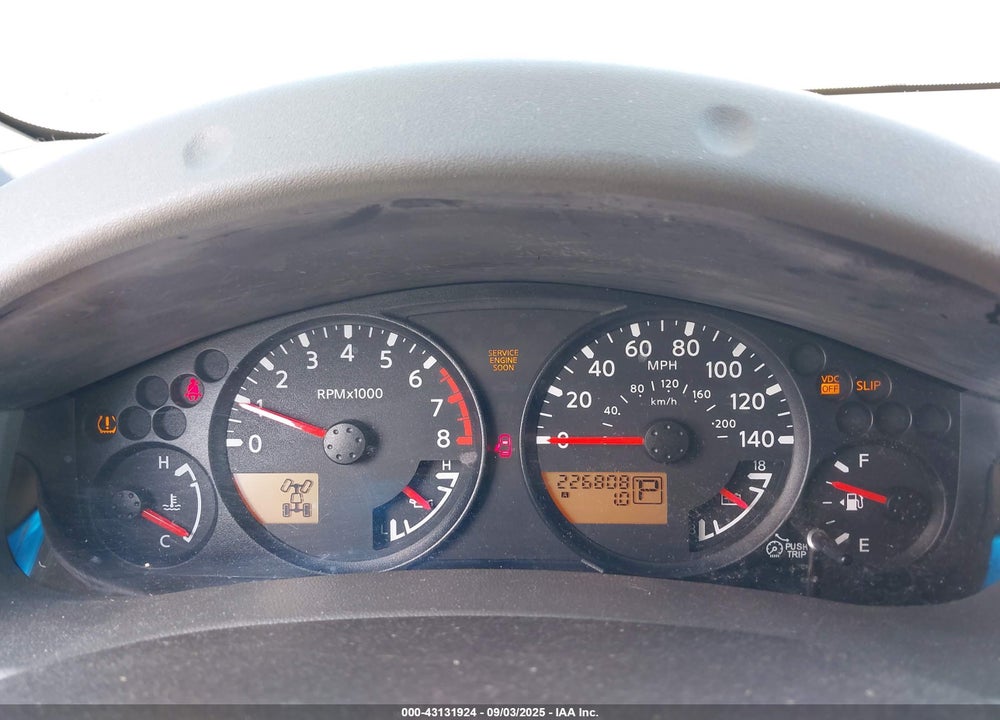 2008 NISSAN XTERRA S VIN: 5N1AN08W08C506495