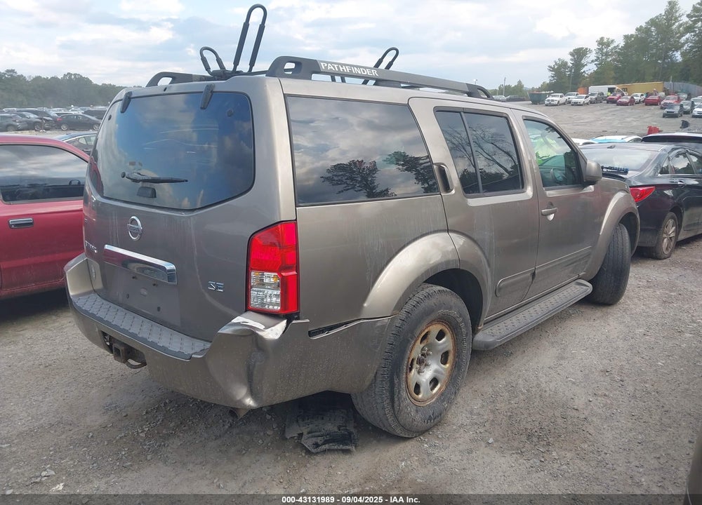 2006 NISSAN PATHFINDER VIN: 5N1AR18W96C625833