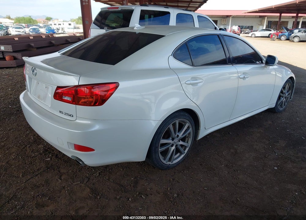 2008 LEXUS IS 250 VIN: JTHBK262982065838