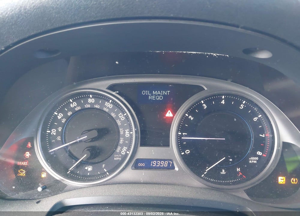 2008 LEXUS IS 250 VIN: JTHBK262982065838