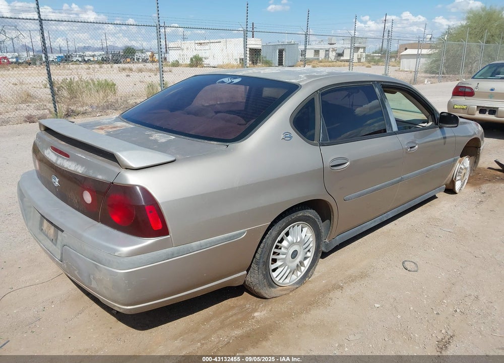 2001 CHEVROLET IMPALA VIN: 2G1WF55E619262258