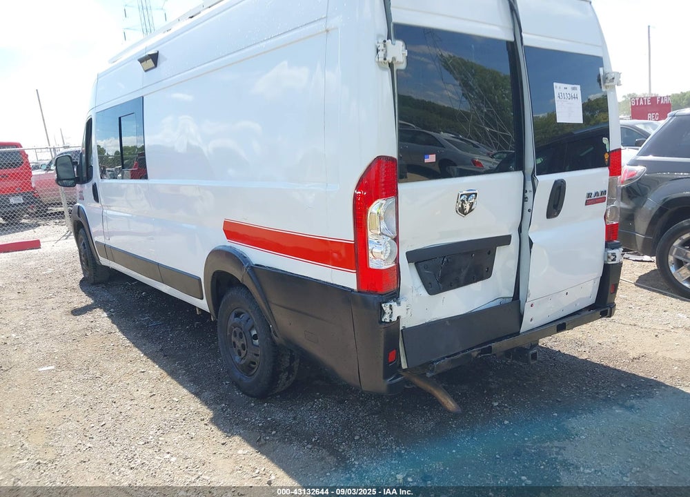 2014 RAM PROMASTER 3500 HIGH ROOF VIN: 3C6URVJGXEE124038