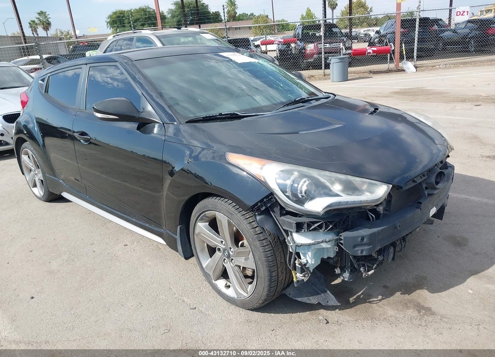 2014 HYUNDAI VELOSTER TURBO W/BLACK VIN: KMHTC6AE9EU193682