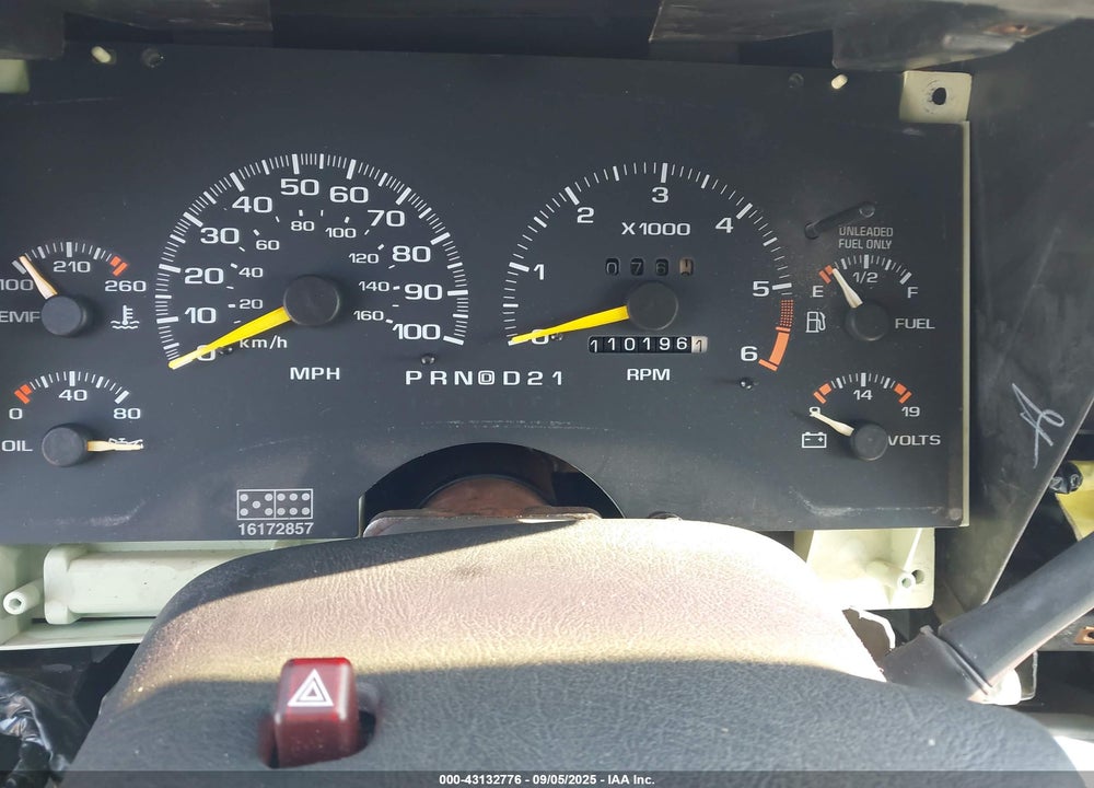 1995 CHEVROLET BLAZER VIN: 1GNCT18W8S2184847
