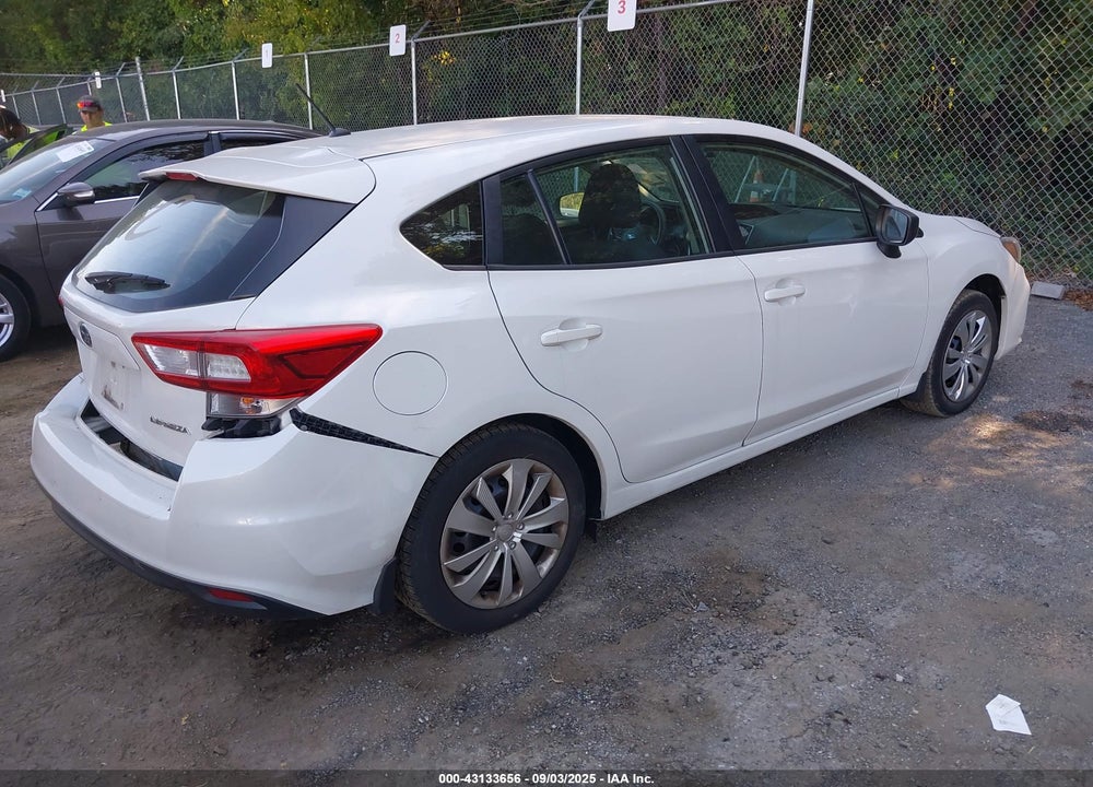 2018 SUBARU IMPREZA VIN: 4S3GTAA62J3737165