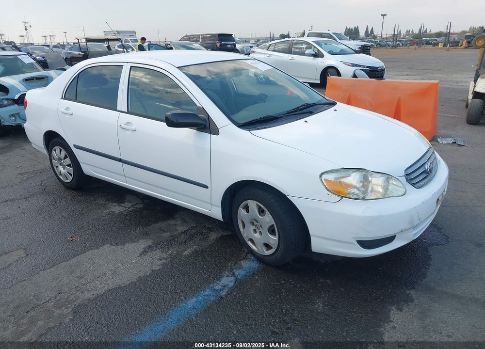 2003 TOYOTA COROLLA CE VIN: 2T1BR32E43C067512