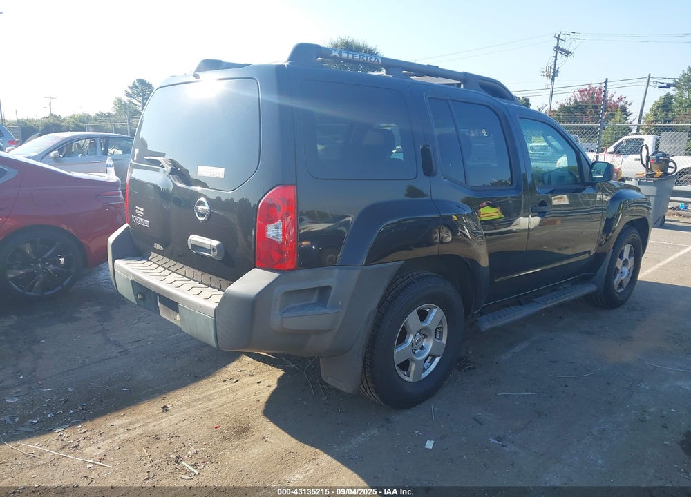 2008 NISSAN XTERRA S VIN: 5N1AN08U38C512208