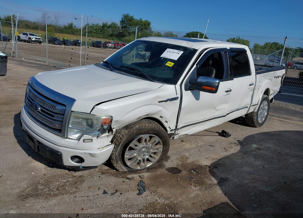 2014 FORD F-150 PLATINUM VIN: 1FTFW1EF0EFC64562