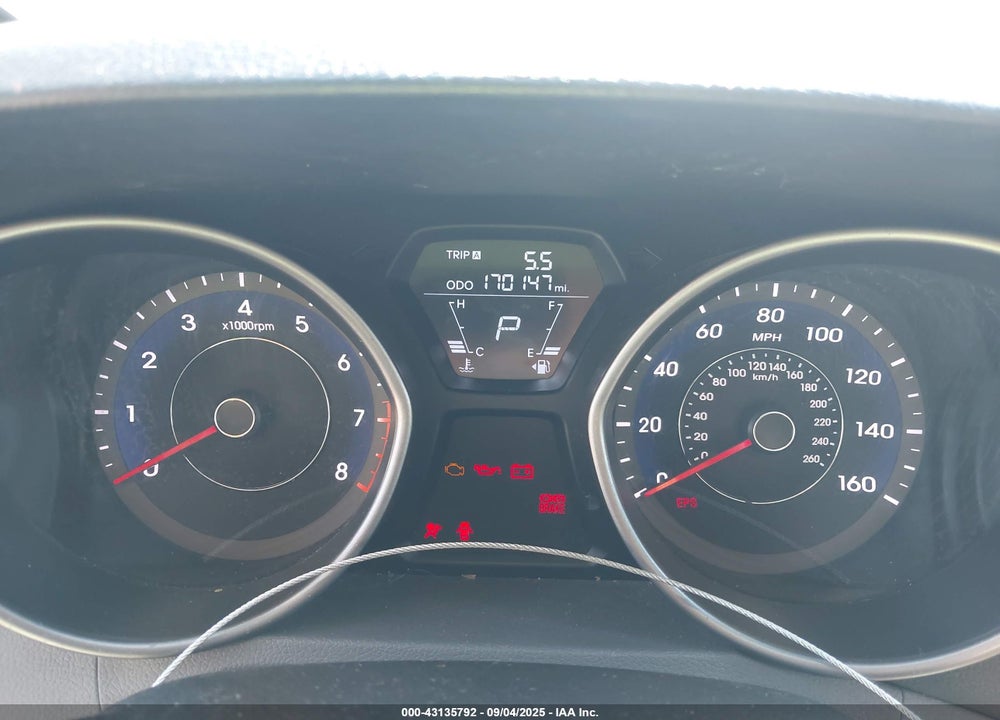 2011 HYUNDAI ELANTRA GLS VIN: 5NPDH4AE7BH031361
