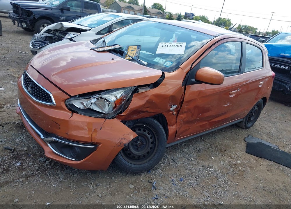 2019 MITSUBISHI MIRAGE VIN: ML32A3HJ2KH011660