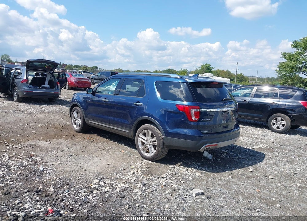 2017 FORD EXPLORER LIMITED VIN: 1FM5K8F88HGE26755