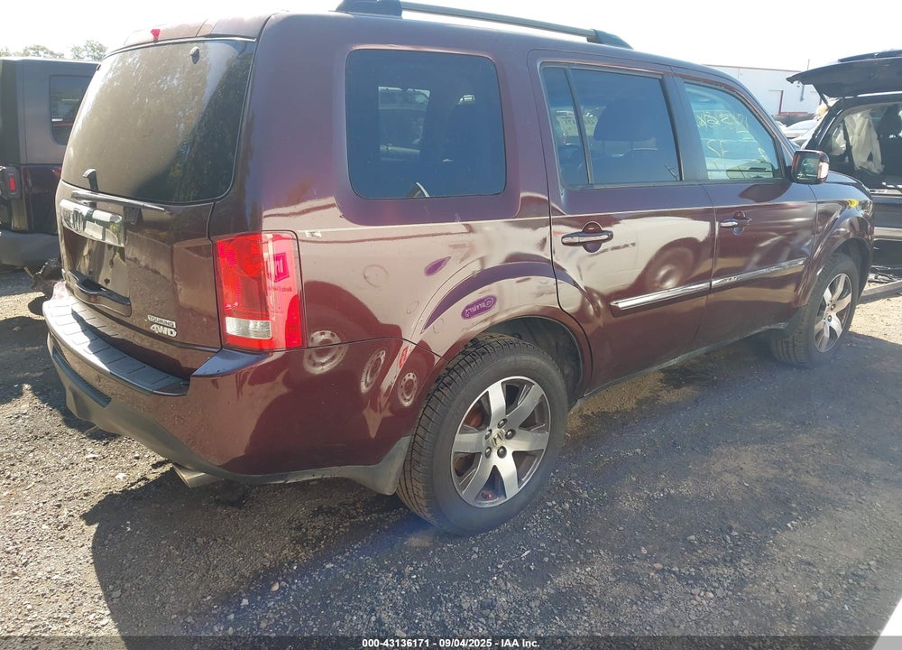 2012 HONDA PILOT VIN: 5FNYF4H98CB054812
