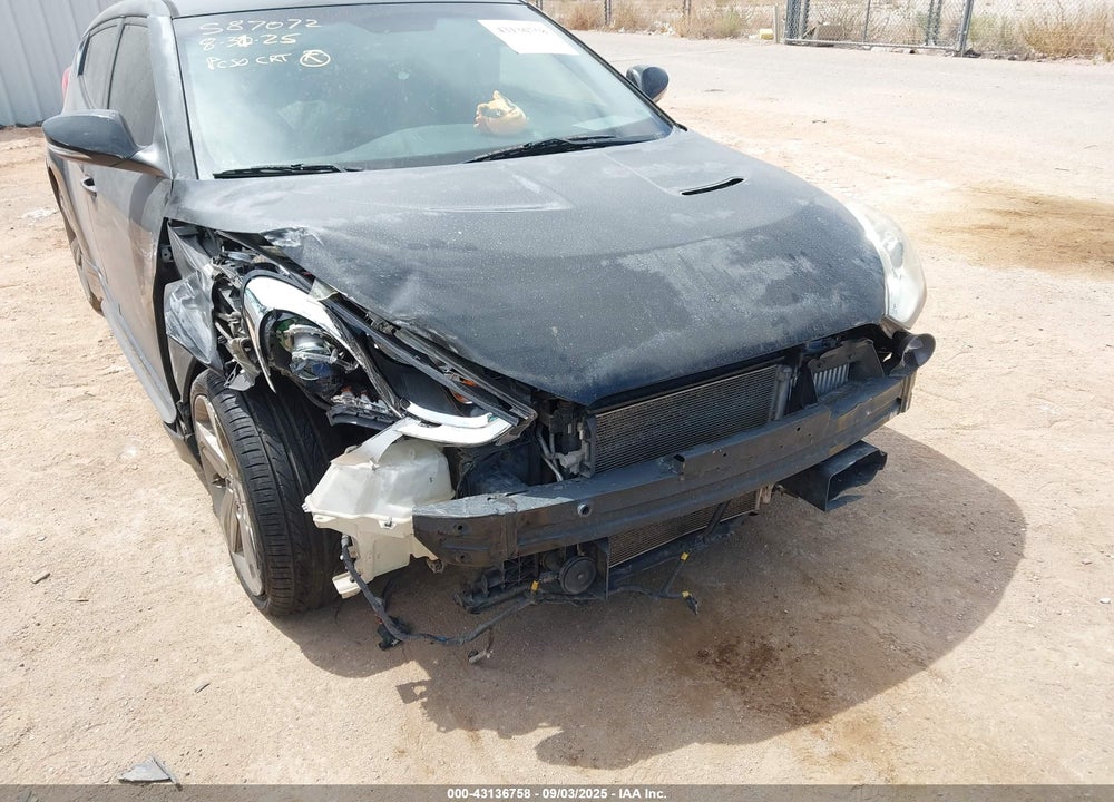 2015 HYUNDAI VELOSTER TURBO VIN: KMHTC6AEXFU235424
