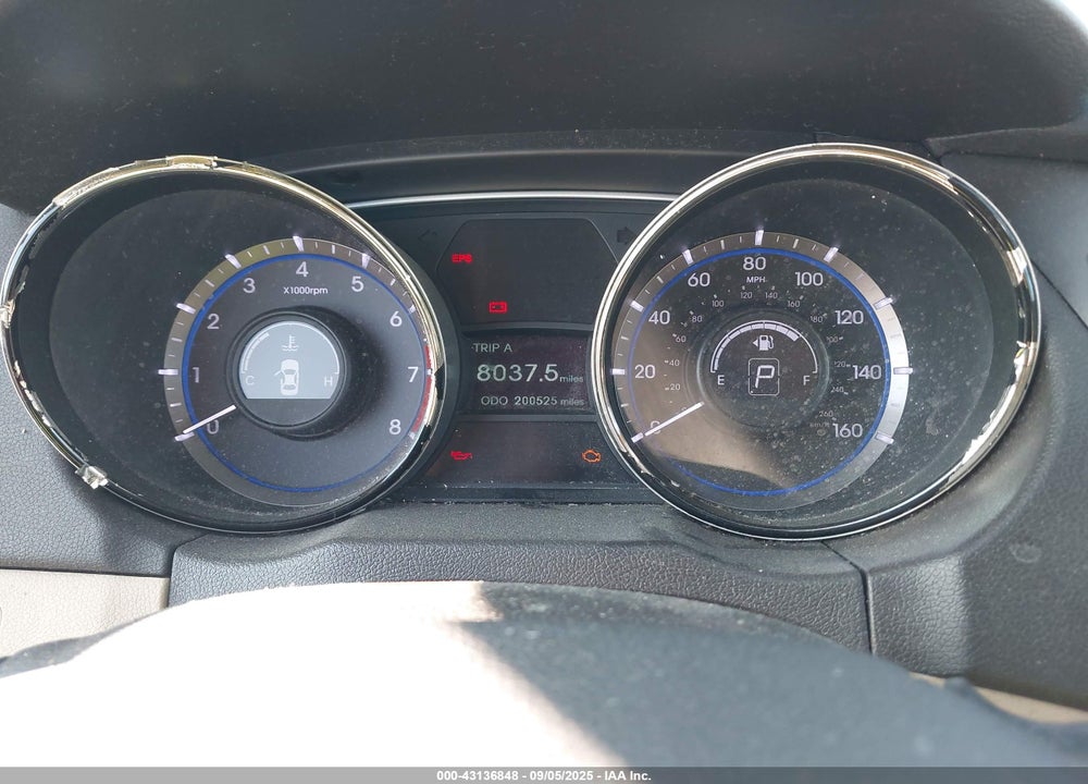 2013 HYUNDAI SONATA VIN: 5NPEB4AC3DH619670