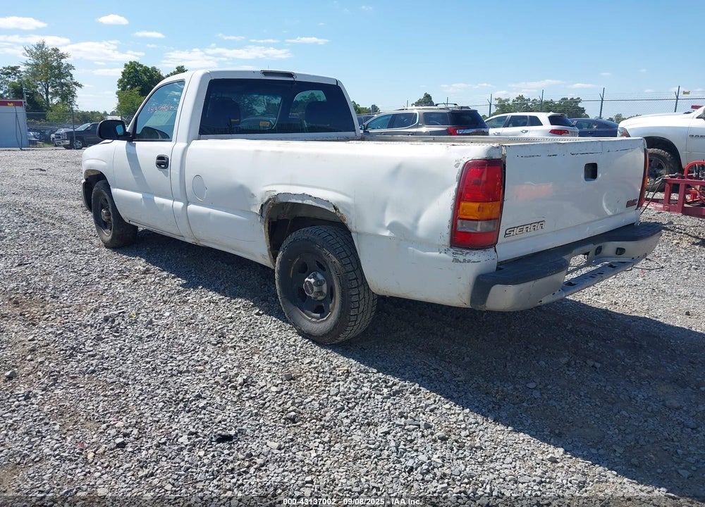 2003 GMC SIERRA 1500 WORK TRUCK VIN: 1GTEC14V23Z100674