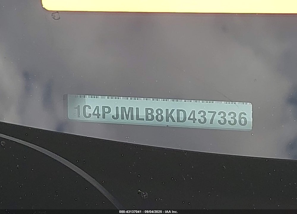 2019 JEEP CHEROKEE LATITUDE PLUS 4X4 VIN: 1C4PJMLB8KD437336