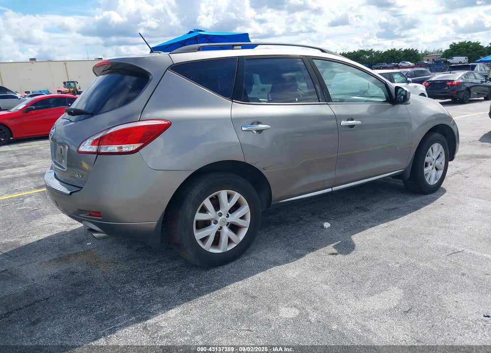 2011 NISSAN MURANO VIN: JN8AZ1MU9BW064023