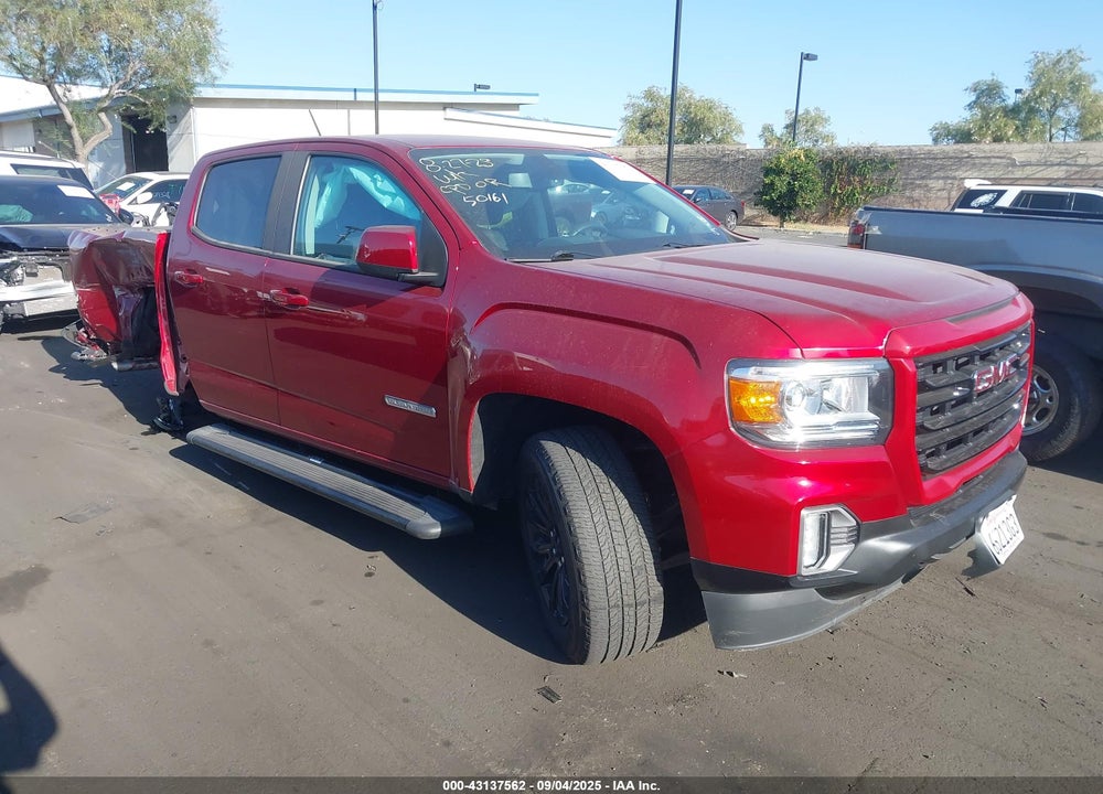 2021 GMC CANYON 2WD SHORT BOX ELEVATION VIN: 1GTG5CENXM1232143