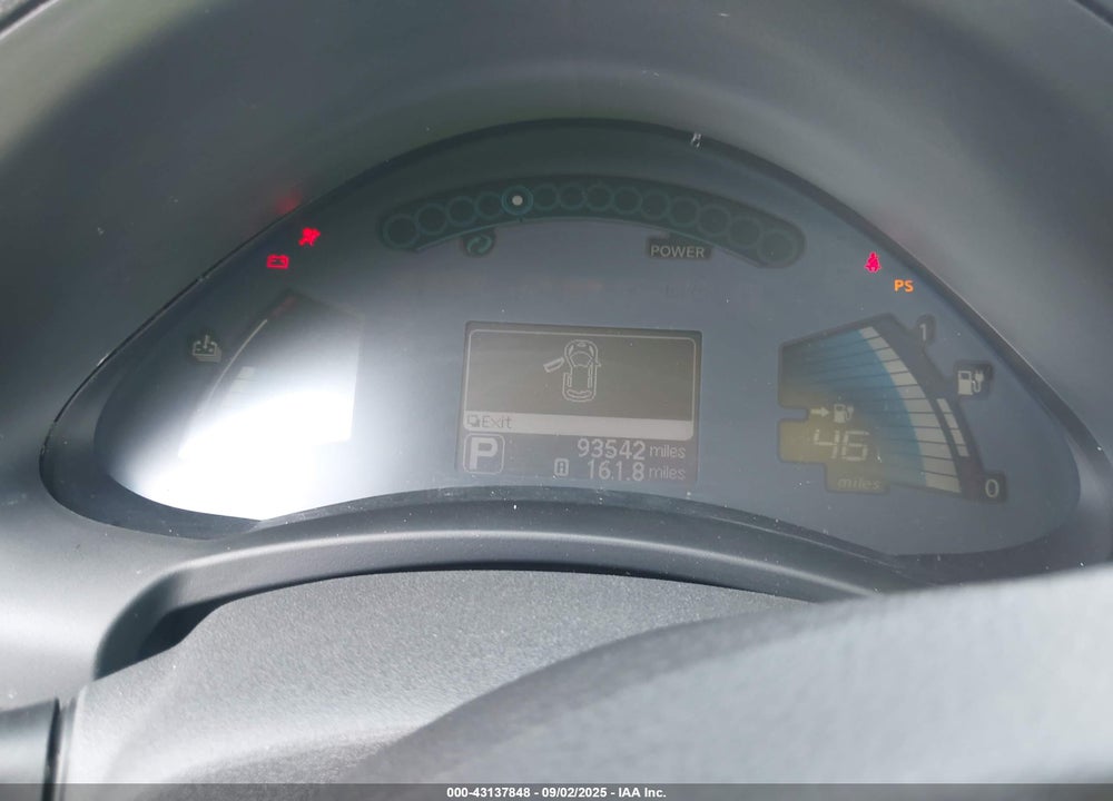2014 NISSAN LEAF VIN: 1N4AZ0CP7EC339255