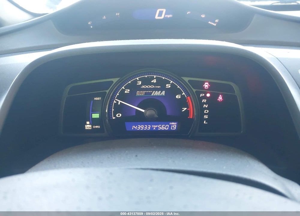 2008 HONDA CIVIC HYBRID VIN: JHMFA36278S016017