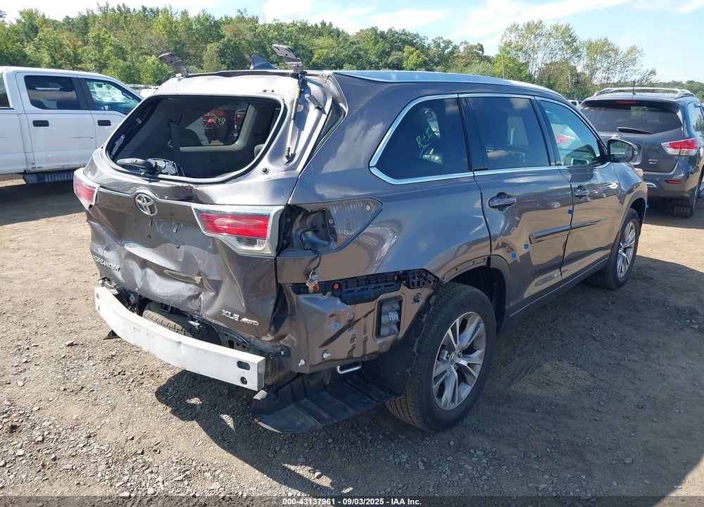 2015 TOYOTA HIGHLANDER VIN: 5TDJKRFH5FS163216