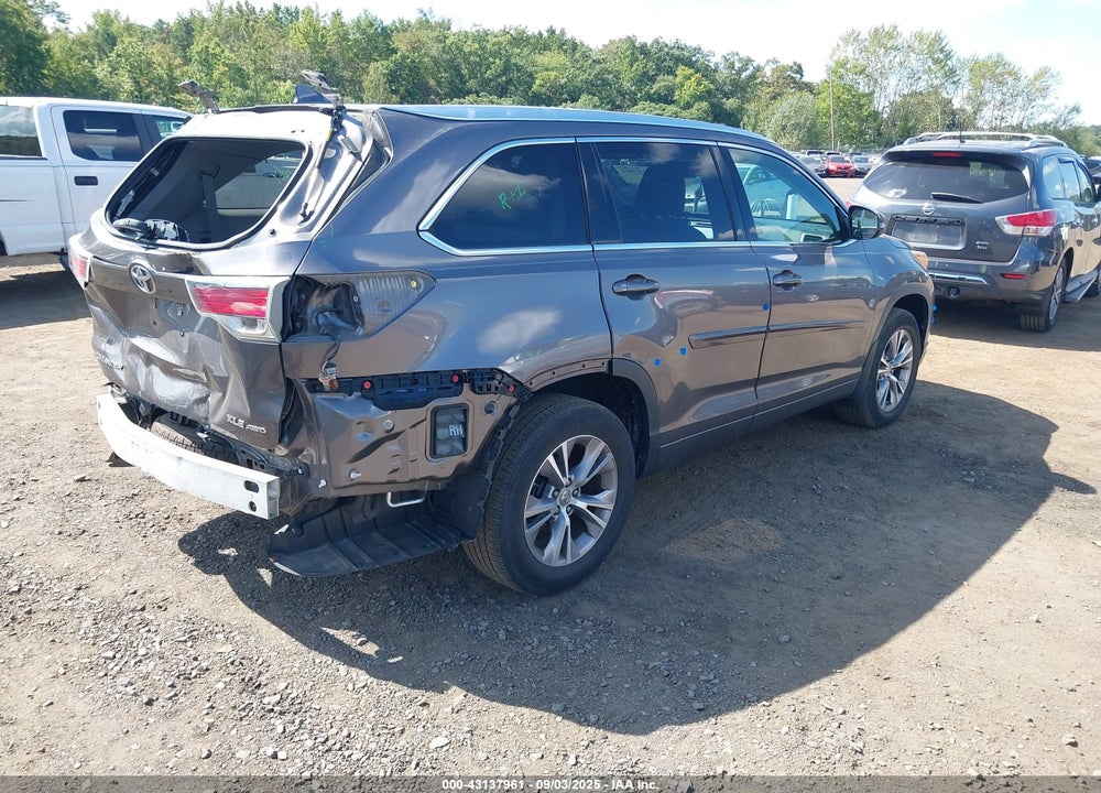 2015 TOYOTA HIGHLANDER VIN: 5TDJKRFH5FS163216