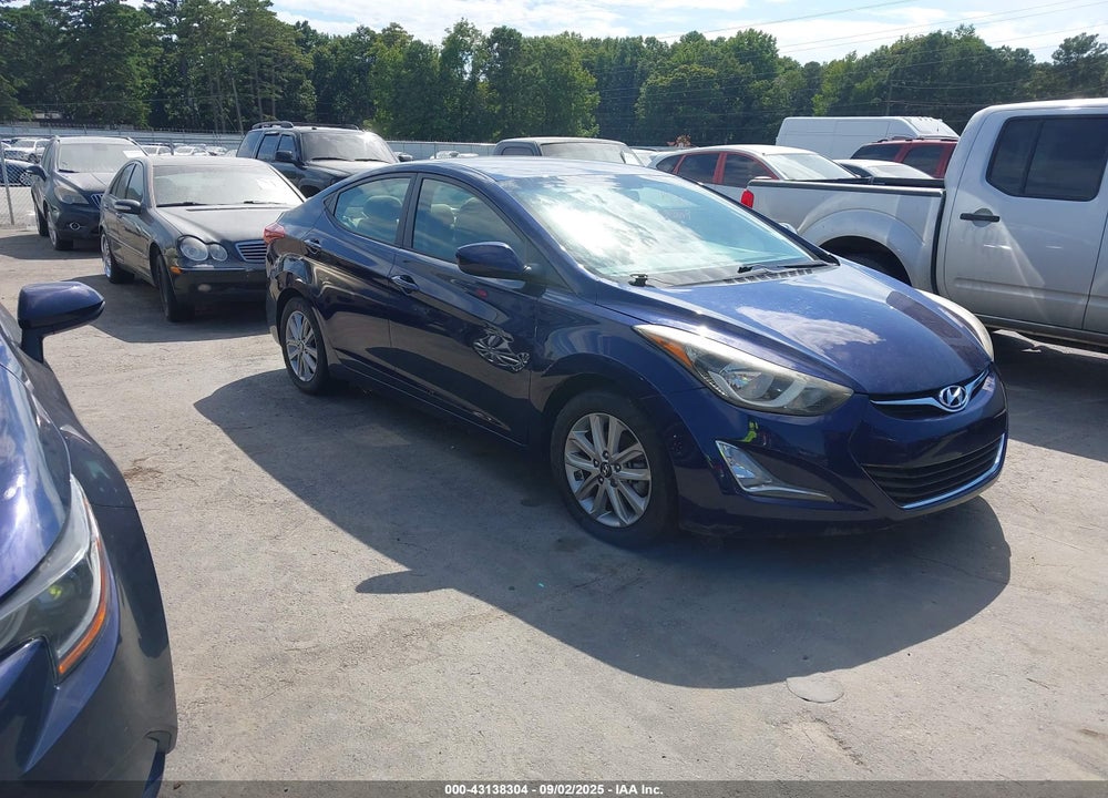 2014 HYUNDAI ELANTRA SE VIN: 5NPDH4AE1EH501520