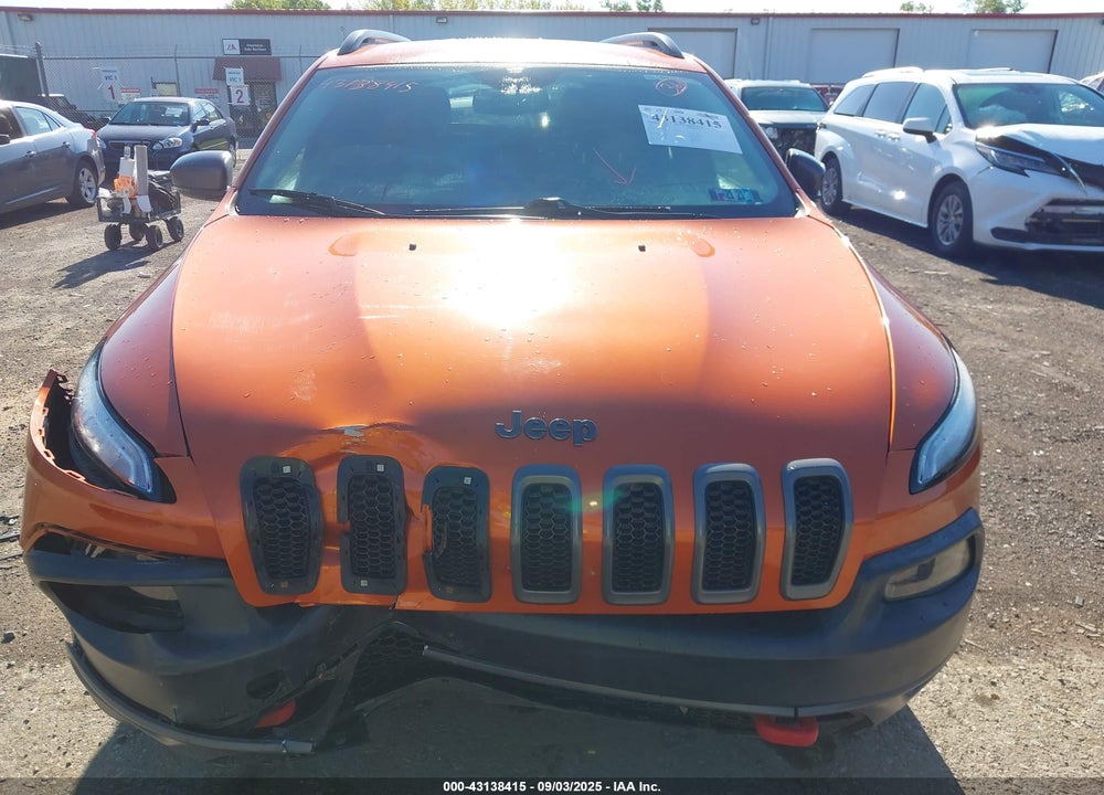 2015 JEEP CHEROKEE TRAILHAWK VIN: 1C4PJMBB3FW616234