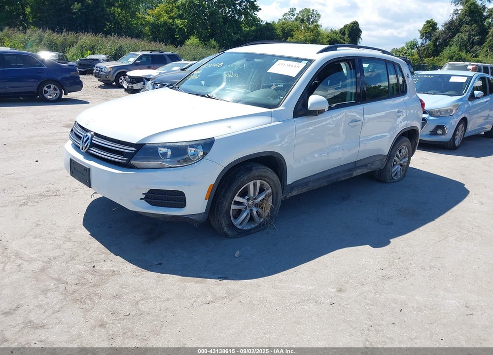 2016 VOLKSWAGEN TIGUAN S VIN: WVGAV7AX7GW511380